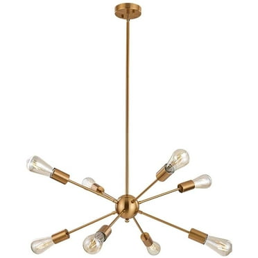 YAOHONG Sputnik Chandelier Mount Ceiling Light 8 Lights Modern Brushed Brass Ceiling Light Fixture Gold Retro Industrial Pendant Lighting for Dining Room Kitchen Living Room Bedroom YAOHONG Sputnik Chandelier Mount Ceiling Light 8 Lights Modern Brushed Brass Ceiling Light Fixture Gold Retro Industrial Pendant Lighting for Dining Room Kitchen Living Room Bedroom